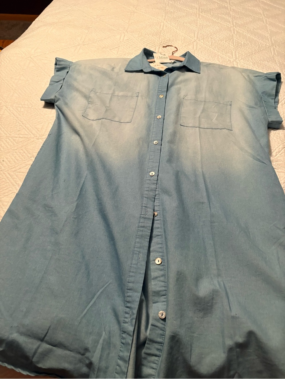 Light Blue Men's Button-Up Shirt